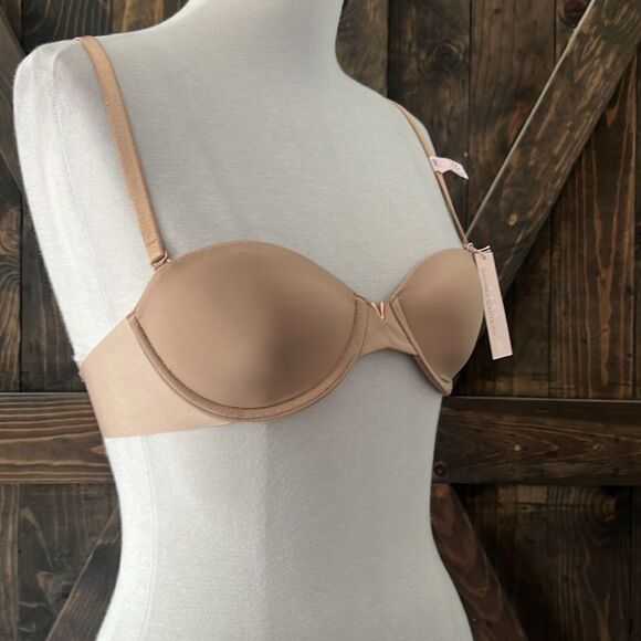 Victorias Secret BARE Illusions Lightly Lined Smooth Strapless Bra - Picture 5 of 13